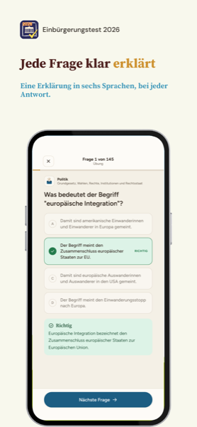 Einbürgerungstest RML app screenshot 2 of 7