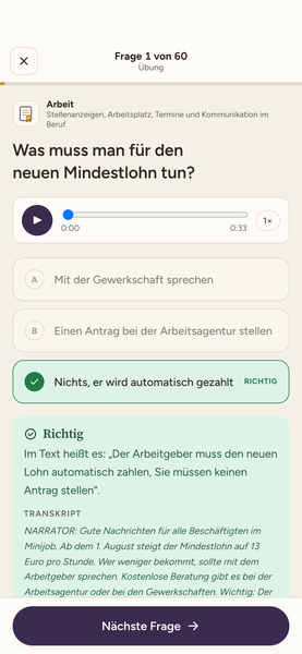 DTZ Deutsch-Test A2 B1 app screenshot 2 of 8