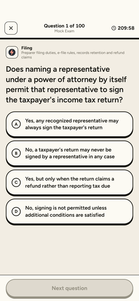 Enrolled Agent Exam (SEE) Practice Tests 2026 app screenshot 3 of 8
