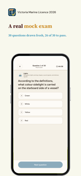 Marine Licence Knowledge Test: Victoria 2026 app screenshot 3 of 7