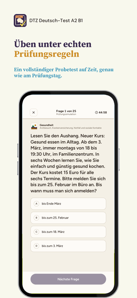 DTZ Deutsch-Test A2 B1 app screenshot 3 of 8