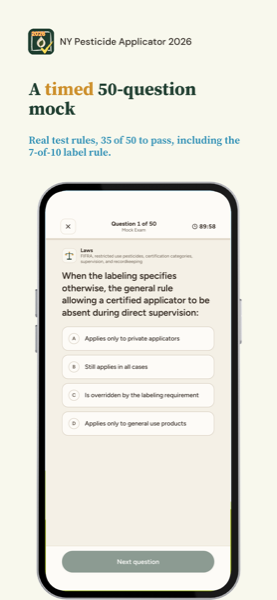 Pesticide Applicator Core Exam: New York 2026 app screenshot 3 of 7