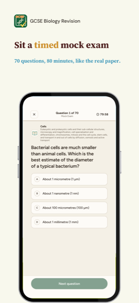AQA GCSE Biology Revision (Higher) app screenshot 3 of 7