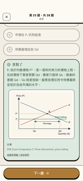 HKDSE Economics Revision app screenshot 3 of 8
