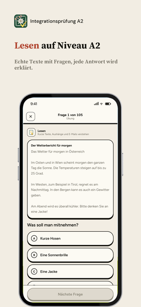 Integrationsprüfung A2 app screenshot 3 of 8