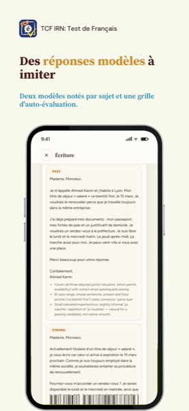 TCF IRN: French Test Prep app screenshot 4 of 8