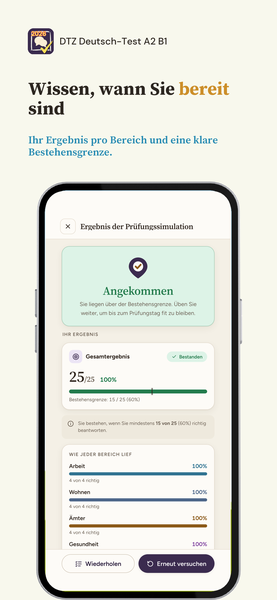 DTZ Deutsch-Test A2 B1 app screenshot 4 of 8