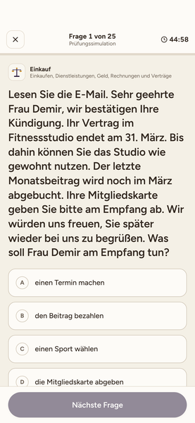 DTZ Deutsch-Test A2 B1 app screenshot 4 of 8
