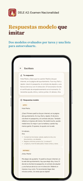 DELE A2: Examen Nacionalidad app screenshot 4 of 8
