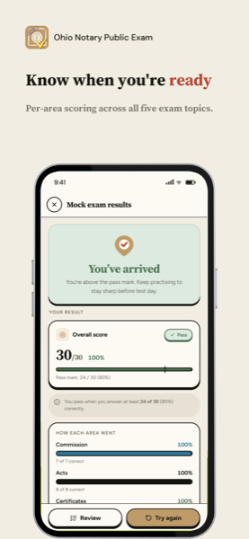 Ohio Notary Public Exam app screenshot 4 of 8