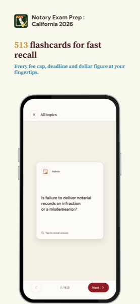 Notary Exam Prep: California 2026 app screenshot 5 of 7