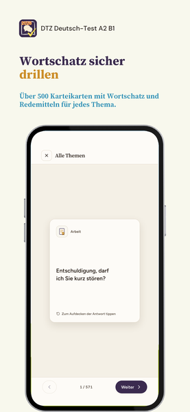 DTZ Deutsch-Test A2 B1 app screenshot 5 of 8