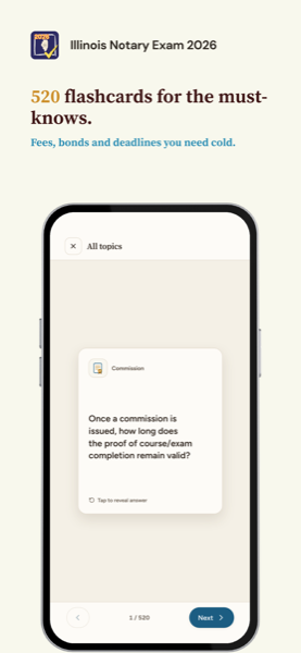 Notary Exam Prep: Illinois 2026 app screenshot 5 of 7
