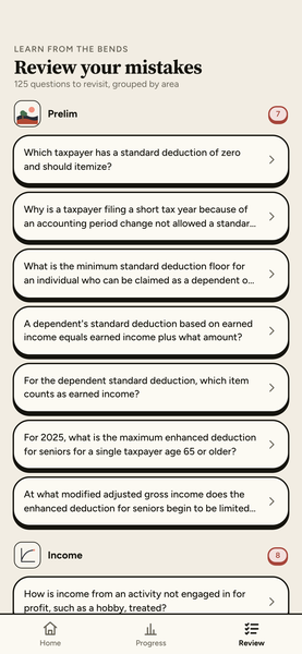 Enrolled Agent Exam (SEE) Practice Tests 2026 app screenshot 6 of 8