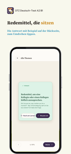 DTZ Deutsch-Test A2 B1 app screenshot 6 of 8