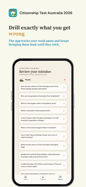 Citizenship Test: Australia 2026 app screenshot 6 of 7