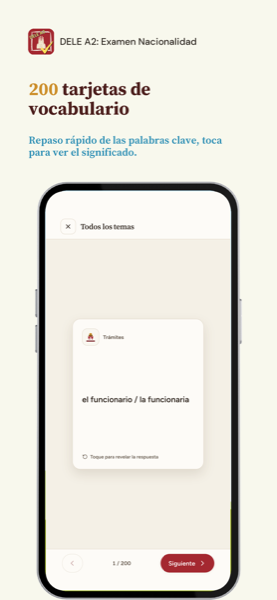 DELE A2: Examen Nacionalidad app screenshot 6 of 8
