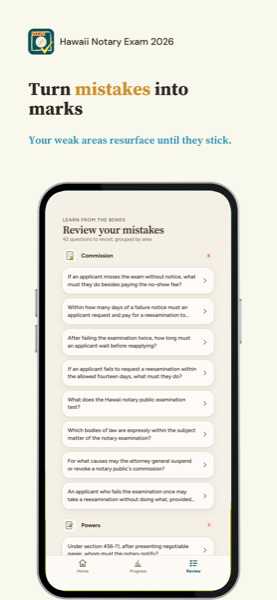 Notary Exam Prep: Hawaii 2026 app screenshot 6 of 7