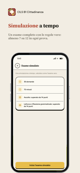 CILS B1 Cittadinanza app screenshot 7 of 8