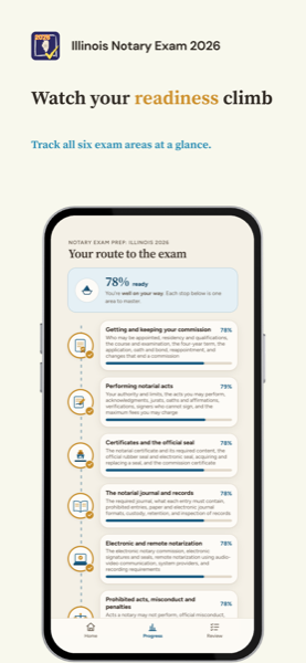 Notary Exam Prep: Illinois 2026 app screenshot 7 of 7