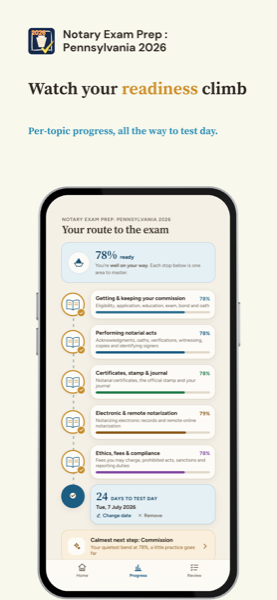Notary Exam Prep: Pennsylvania 2026 app screenshot 7 of 7