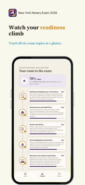 Notary Exam Prep: New York 2026 app screenshot 7 of 7