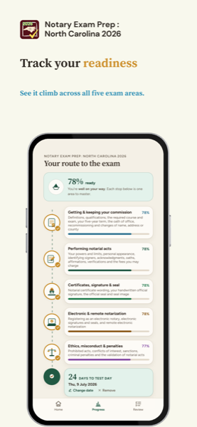 Notary Exam Prep: North Carolina 2026 app screenshot 7 of 7