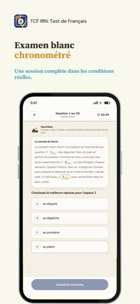 TCF IRN: French Test Prep app screenshot 7 of 8