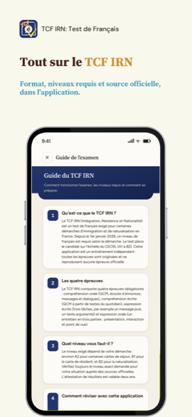 TCF IRN: French Test Prep app screenshot 8 of 8